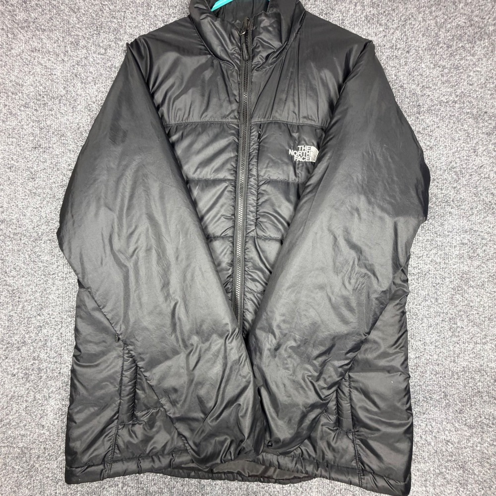The North Face Womens Black Puffer Jacket XL Full Zip Quilted Coat CMW5 F14 RTO - Picture 2 of 10
